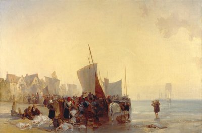 Mercato del pesce da Richard Parkes Bonington